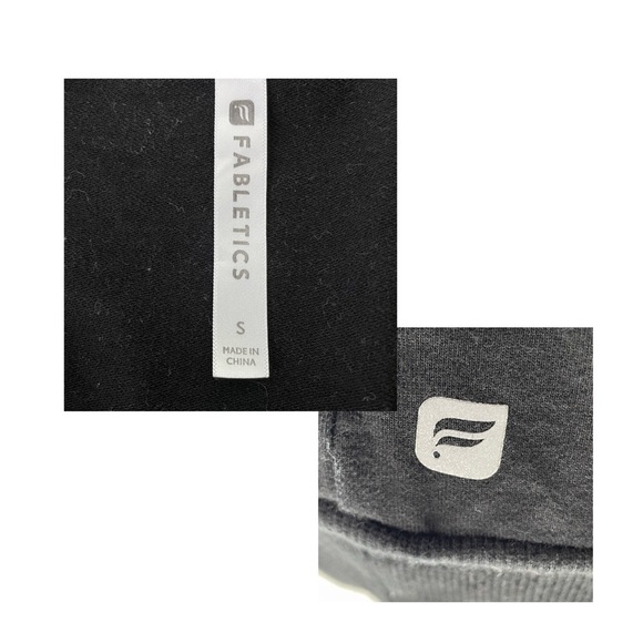 Fabletics Weston Mesh Yoke/Open Back Long Sleeve w/Thumb Holes Sweatshirt - Sz S - Picture 3 of 12